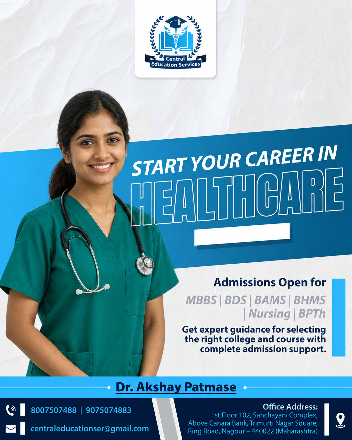 Healthcare & Nursing admission guidance
